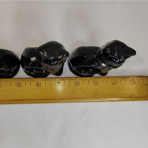 Black Cat Napkin Rings RARE - Picture 14 of 16
